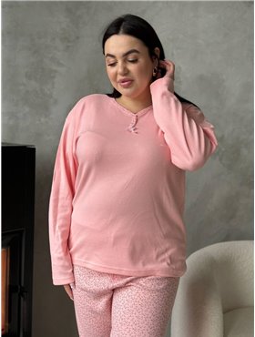 Жіноча піжама ніжно рожевого кольору DO3921 Жіноча піжама ніжно рожевого кольору Ghazel фото - Luxbikini