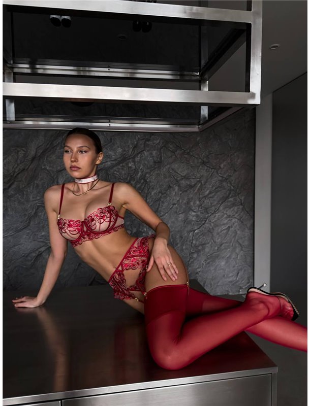 Жіноча білизна червона DO3754/1 DO3754/1 Ghazel фото - Luxbikini