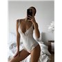 Привабливий білий боді DO3942/1 Ghazel фото - Luxbikini