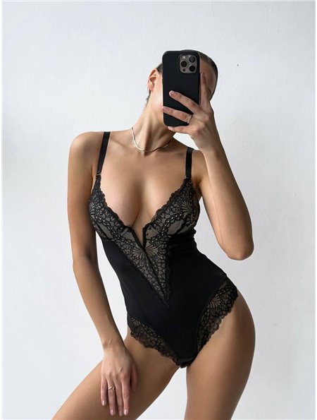 Привабливий чорний боді DO3942 DO3942 Ghazel фото - Luxbikini