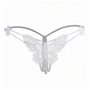 Трусики стрінги метелик мереживні з намистинами та доступом M/L білі X00001210-2 China фото - Luxbikini