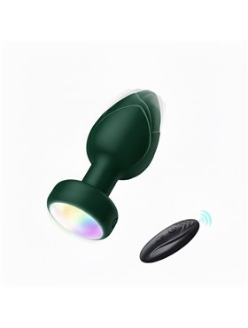 Анальна пробка що світиться з вібрацією і Д/У Light Anal Plug 3,5*9 см зелена — Анальні іграшки X00001123-3 China фото - Luxb...