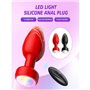 Анальна пробка що світиться з вібрацією і Д/У Light Anal Plug 3,5*9 см зелена — Анальні іграшки X00001123-3 China фото - Luxb...