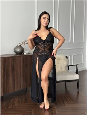 Сорочка чорна DO3794