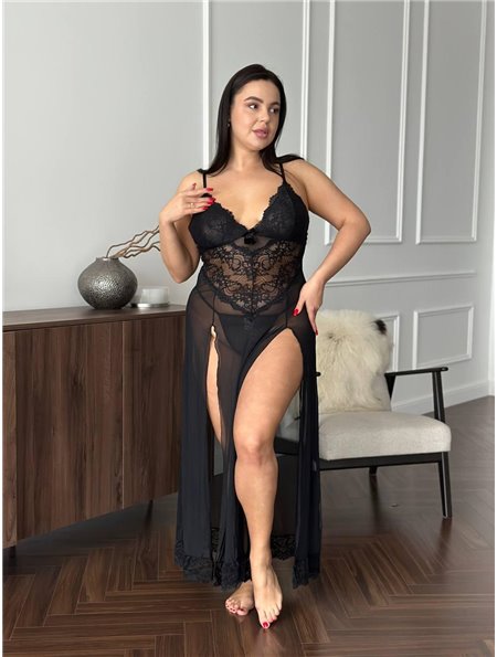 Сорочка чорна DO3794