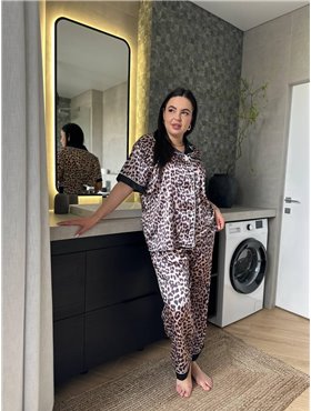Піжама PLUS SIZE DO3627 леопардова