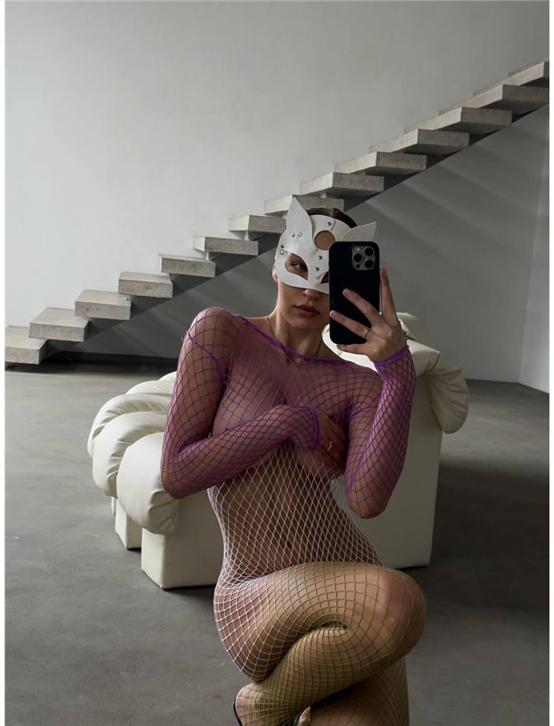 Яскравий кольоровий еротичний бодістокінг в сітку DO3949 DO3949 Ghazel фото - Luxbikini