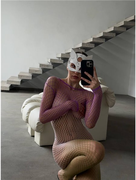 Яскравий кольоровий еротичний бодістокінг в сітку DO3949 DO3949 Ghazel фото - Luxbikini