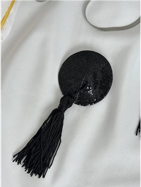 Еротичні стікіні з чорними стразами AS1084 Ghazel фото - Luxbikini