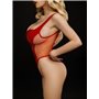 Червоний латексний боді з сіткою, M 2109523667 D&A фото - Luxbikini