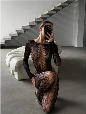 Бодістокінг чорний DO3969 DO3969 Ghazel фото - Luxbikini