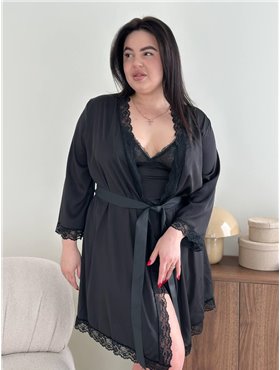 Тоненький хатат із прозорим пеньюаром та трусиками DO3948 DO3948 Ghazel фото - Luxbikini