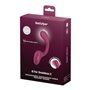Вагінально-кліторальний вібратор Satisfyer G for Goddess 2 Wine Red, 2 мотори