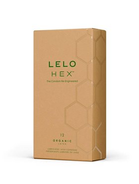 Презервативи LELO HEX Condoms Organic 12 Pack, тонкі та суперміцні