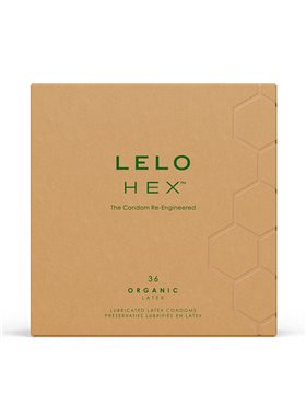 Презервативи LELO HEX Condoms Organic 36 Pack, тонкі та суперміцні