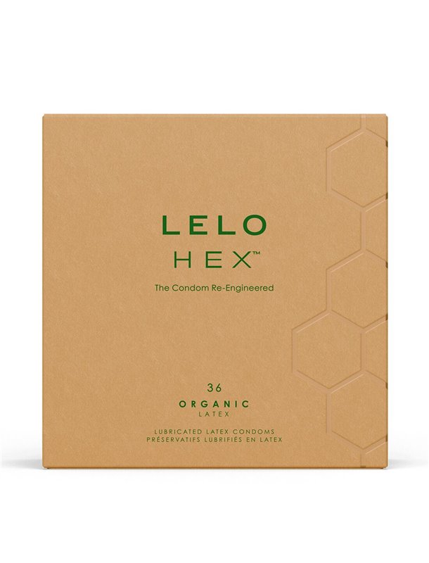 Презервативи LELO HEX Condoms Organic 36 Pack, тонкі та суперміцні