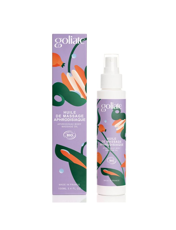 Масажна олія Goliate Huile De Massage Aphrodisiaque 100 мл, органічна, зігрівальний ефект