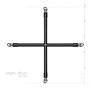 Хрестовина Bedroom Fantasies Hog Tie Cross Bar With Cuffs