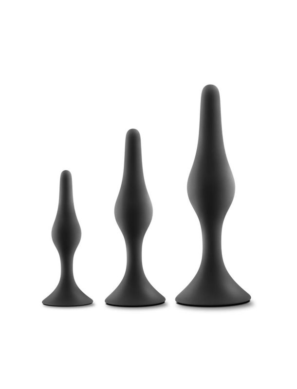 Набір анальних пробок Blush Luxe Beginner Plug Kit Black
