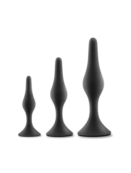 Набір анальних пробок Blush Luxe Beginner Plug Kit Black