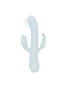 Вібратор-кролик Good Vibes Only - SAGE Triple Stimulation Vibe Soft Silicone - Blue