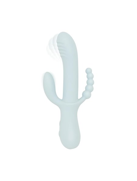 Вібратор-кролик Good Vibes Only - SAGE Triple Stimulation Vibe Soft Silicone - Blue