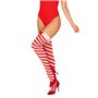 Панчохи Obsessive Kissmas stockings S/M