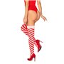 Панчохи Obsessive Kissmas stockings L/XL