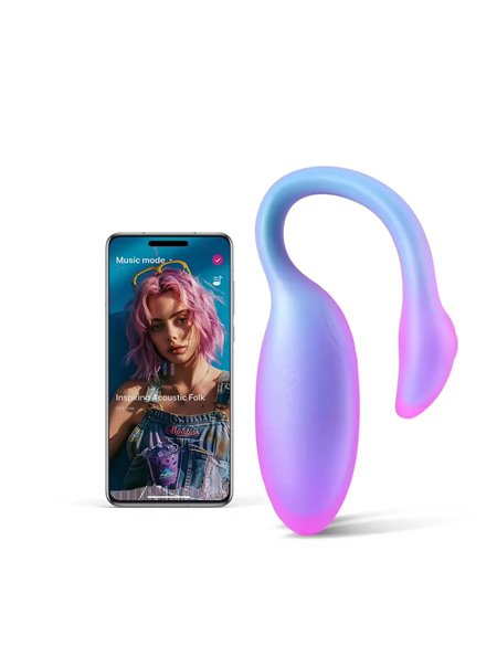 Смарт-віброяйце Magic Motion Flamingo Max Blue 2 в 1: віброяйце та тренажер Кегеля, 10 режимів
