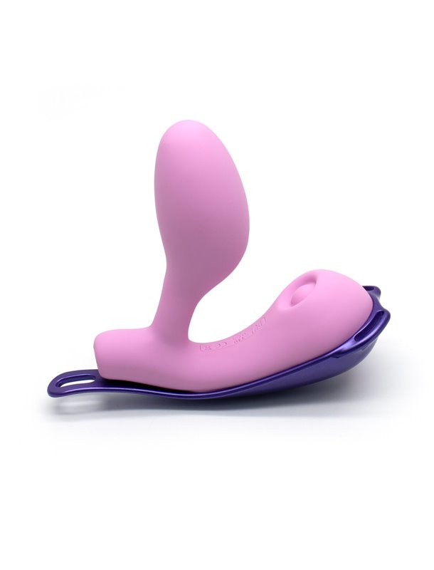 Віброяйце під одяг KISSTOY Viosecret Pro, з пульсацією для клітора, трусики-стрепи в комплекті