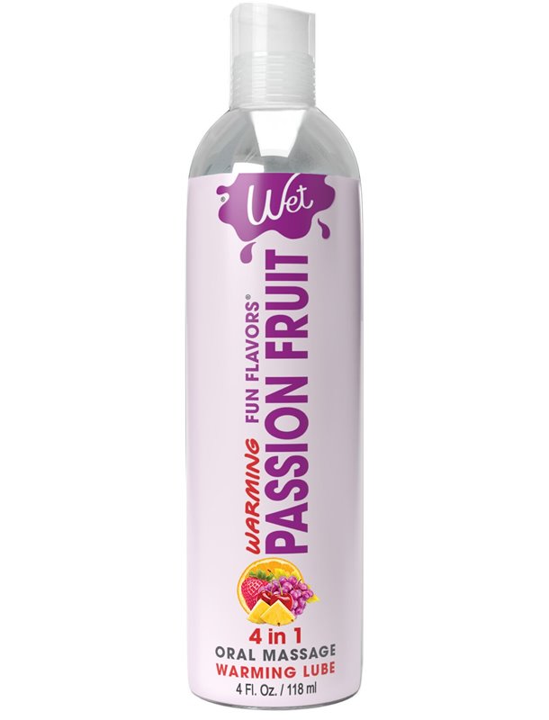 Розпродаж!!! Зігрівальний лубрикант Wet Warming Passion Fruit 4 in 1 (118 мл) (термін 30.09.2026)