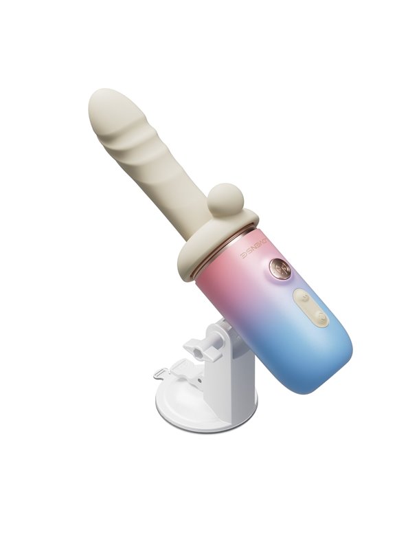 Смарт-міні секс-машина Lovense Spinel імітація фрикцій, підігрів, 3 насадки, на присосці