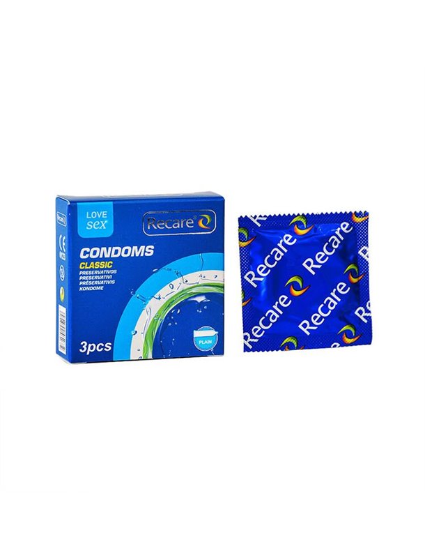 Презервативи Recare Classic Condoms 3 шт, класичні