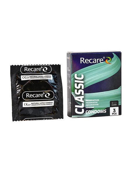Презервативи Holographic Recare Classic Condoms 3 шт, класичні