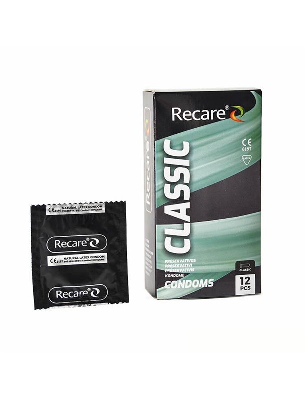 Презервативи Holographic Recare Classic Condoms 12 шт, класичні