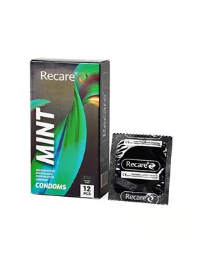 Презервативи Holographic Recare Ultra Thin Mint Condoms 12шт, ультратонкі, аромат: м'ята