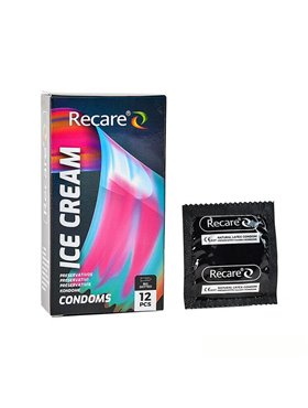 Презервативи Holographic Recare Ice Cream Big Dotted Condoms 12 шт, з пухирцями, аромат: морозиво