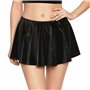 Сексуальна спідниця Art of Sex - Lolita, колір чорний з ефектом мокрого оксамиту, XS-M