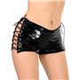 Лаковані шортики на шнурівці Art of Sex - Kylie, чорні, розмір XS-M
