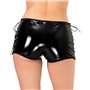 Лаковані шортики на шнурівці Art of Sex - Kylie, чорні, розмір XS-M