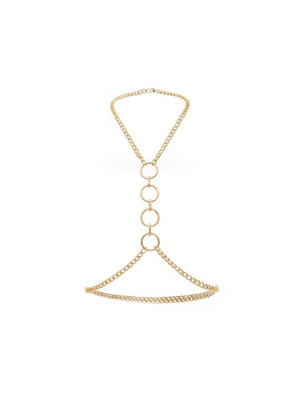 Металева портупея Art of Sex - Mango, колір золото, XS-2XL