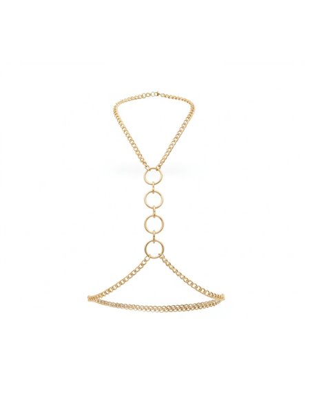 Металева портупея Art of Sex - Mango, колір золото, XS-2XL