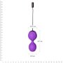 Вагінальні кульки з вібрацією Adrien Lastic Kegel Vibe Purple, діаметр 3,7 см