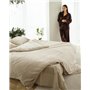 Постільний комплект "Смужка" тканина Льон + Ранфорс (розмір євро) 5135 QC фото - Luxbikini