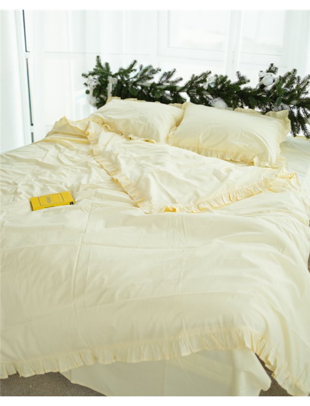 Постільний комплект "Vanilla" тканина преміальний Ранфорс (розмір євро) 5129 QC фото - Luxbikini