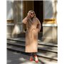 Жіноче пальто з кашеміру преміум якості Бежевий 5075 QC фото - Luxbikini