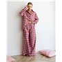 Жіноча піжама "Fiona" тканина байка Червоний 4944 QC фото - Luxbikini