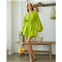 Жіночий костюм "Geneva" (Тканина: льон) Салатовий 4831 QC фото - Luxbikini
