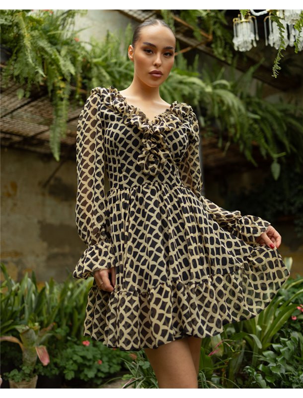 Сукня "Barbara" тканина шифон + підкладка батист Геометричне плетіння 4811 QC фото - Luxbikini