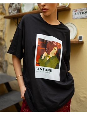 Футболка "Mood" тканина кулір Чорний 4807 QC фото - Luxbikini